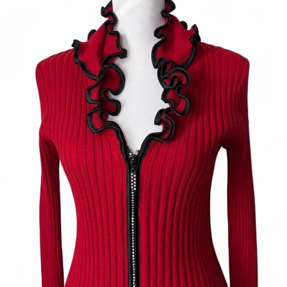 Y2K Ruffle Sweater - Picture 2 of 5